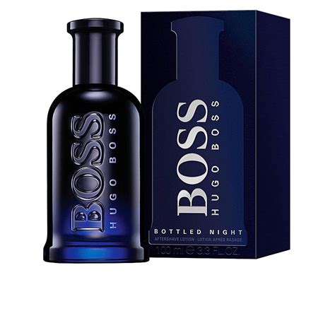 hugo boss bottled night aftershave.